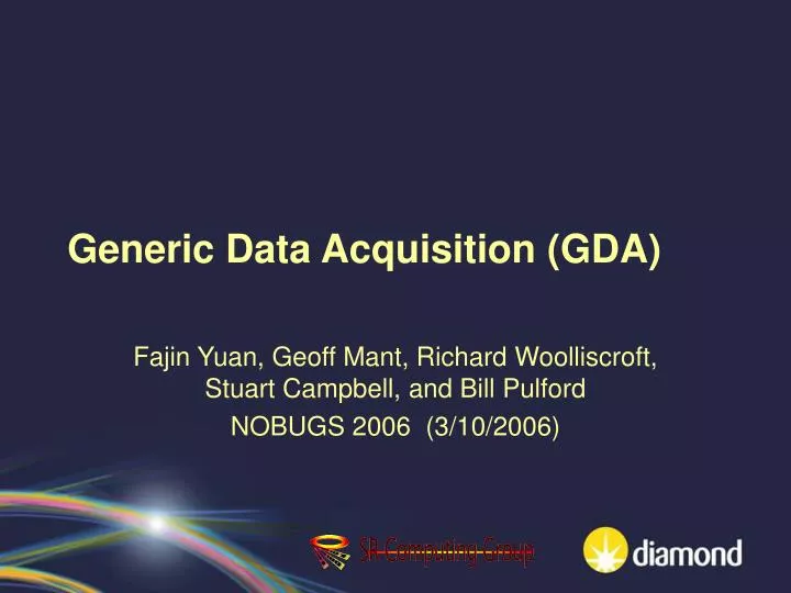 generic data acquisition gda