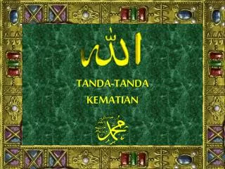 tanda tanda kematian