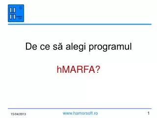 de ce s alegi programul hmarfa