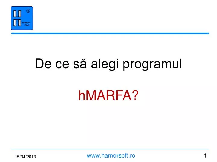 de ce s alegi programul hmarfa