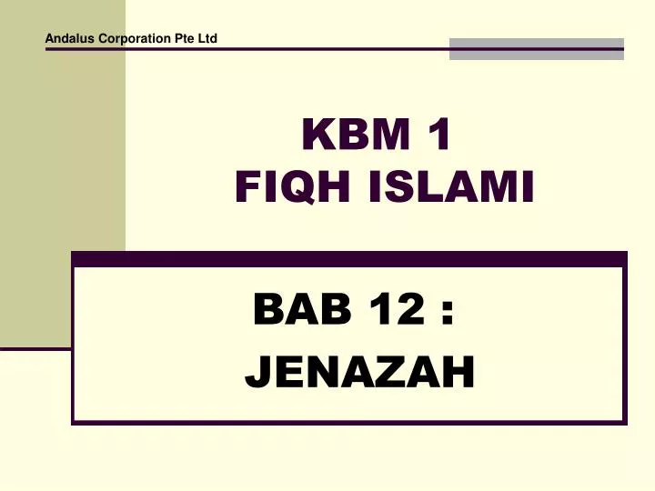 kbm 1 fiqh islami