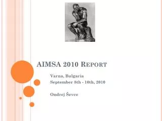 AIMSA 2010 Report