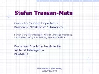 Stefan Trausan-Matu