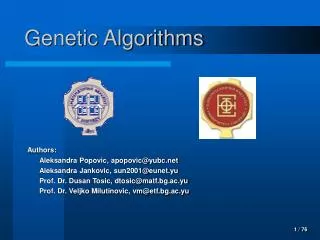 Genetic Algorithms