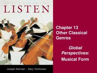 Chapter 13 Other Classical Genres