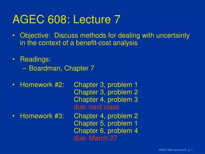 agec 608 lecture 7
