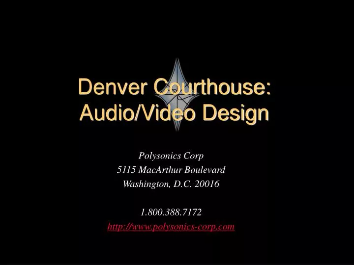 denver courthouse audio video design