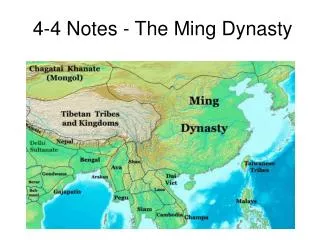 4-4 Notes - The Ming Dynasty