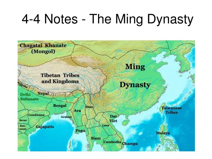 4 4 notes the ming dynasty