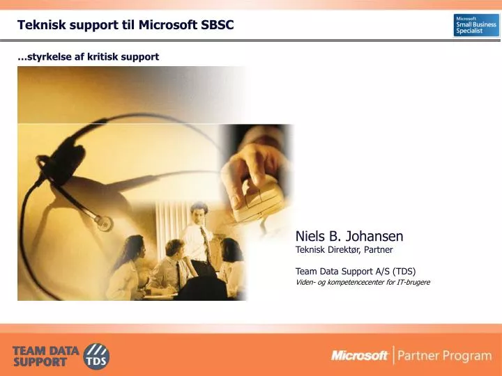 teknisk support til microsoft sbsc