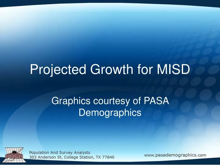 projected growth for misd