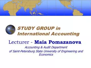 STUDY GROUP in International Accounting