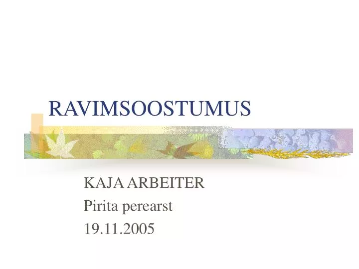 ravimsoostumus