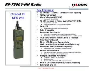 RF-7800V-HH Radio