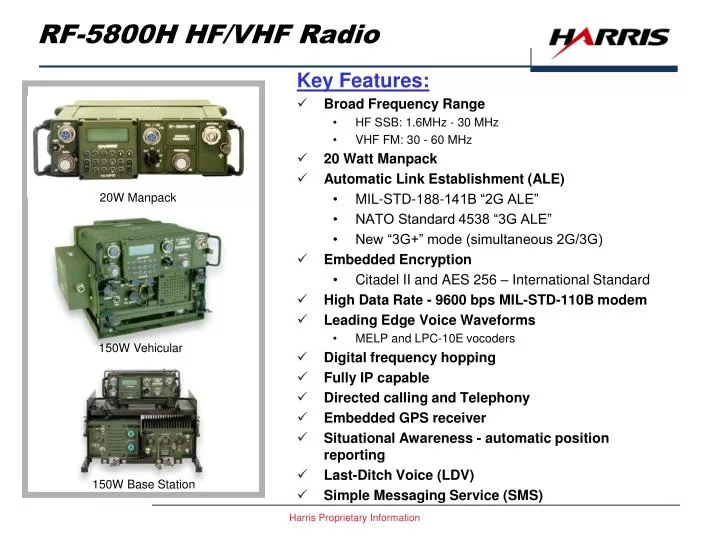 PPT - RF-5800H HF/VHF Radio PowerPoint Presentation, free download - ID ...