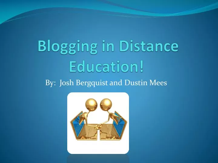 blogging in distance education