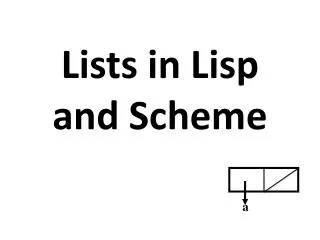 Lists in Lisp and Scheme