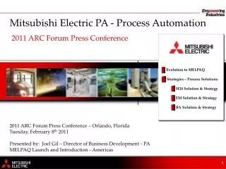 Mitsubishi Electric PA - Process Automation