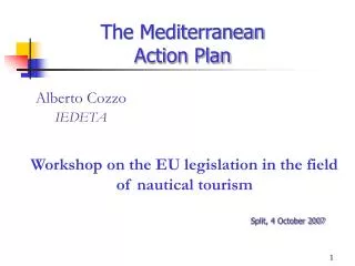 The Mediterranean Action Plan