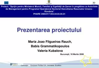 prezentarea proiectului