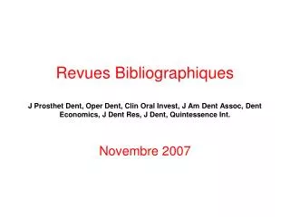 novembre 2007
