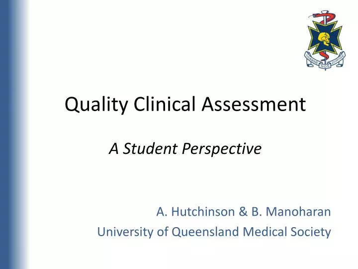 quality clinical assessment a student perspective