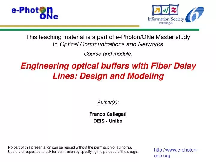 engineering optical buffers with fiber delay lines design and modeling