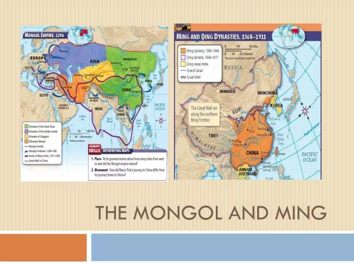 the mongol and ming