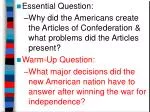 The Articles of Confederation: Creation, Challenges, and the Impact on Early American Society - slide 1