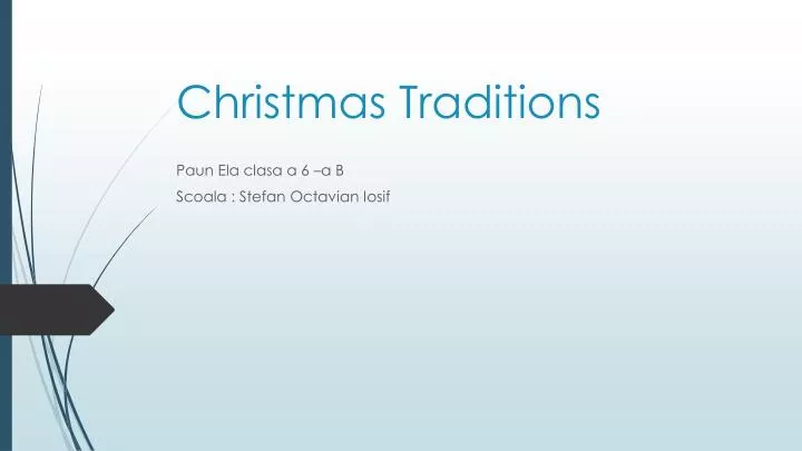 christmas traditions