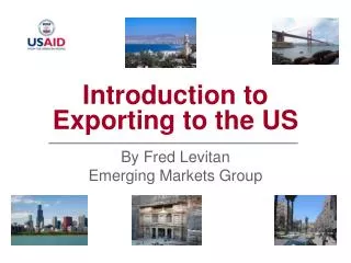 Introduction to Exporting to the US