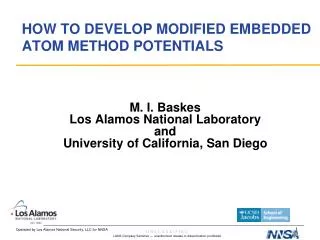 HOW TO DEVELOP MODIFIED EMBEDDED ATOM METHOD POTENTIALS