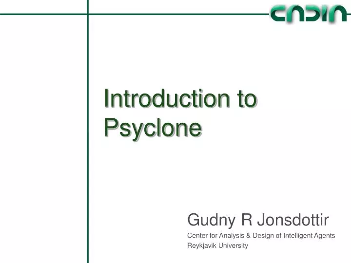 introduction to psyclone