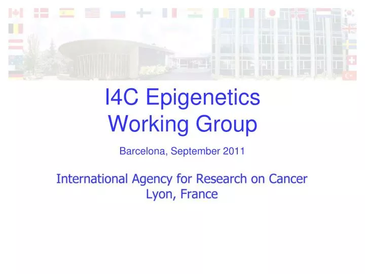 i4c epigenetics working group