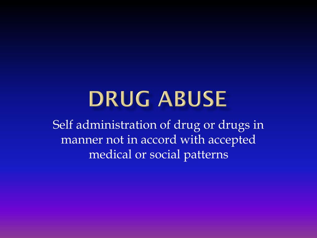 PPT - Drug Abuse PowerPoint Presentation, free download - ID:3905764