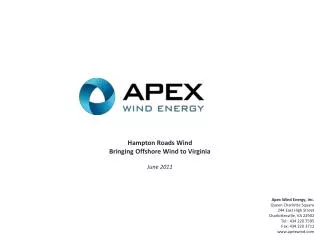 Apex Wind Energy, Inc.