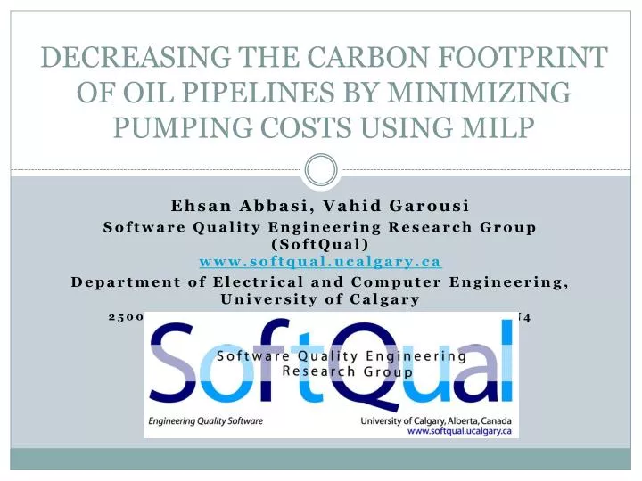 decreasing the carbon footprint of oil pipelines by minimizing pumping costs using milp