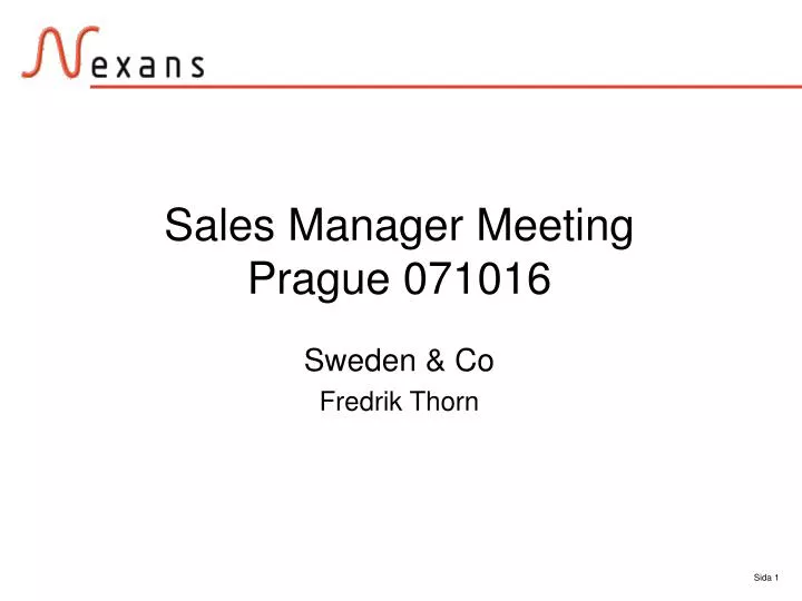 sales manager meeting prague 071016