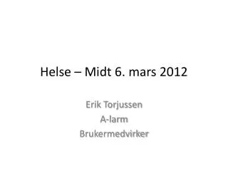 helse midt 6 mars 2012