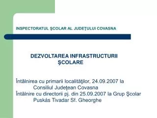 inspectoratul colar al jude ului covasna