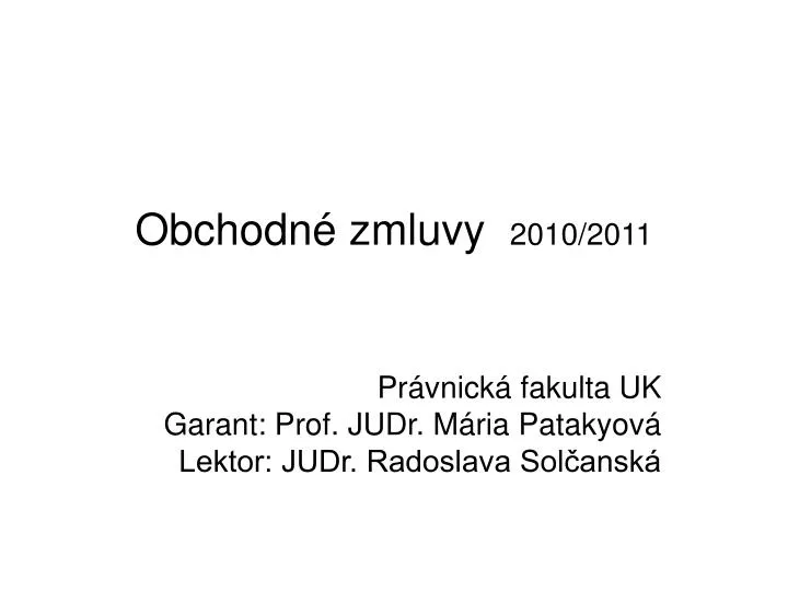 obchodn zmluvy 2010 2011