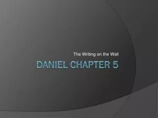 Daniel Chapter 5