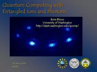 Quantum Computing with Entangled Ions and Photons