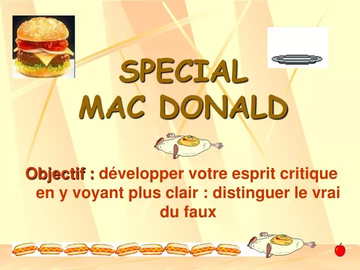 special mac donald
