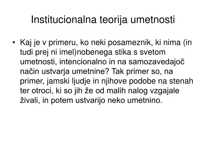 institucionalna teorija umetnosti