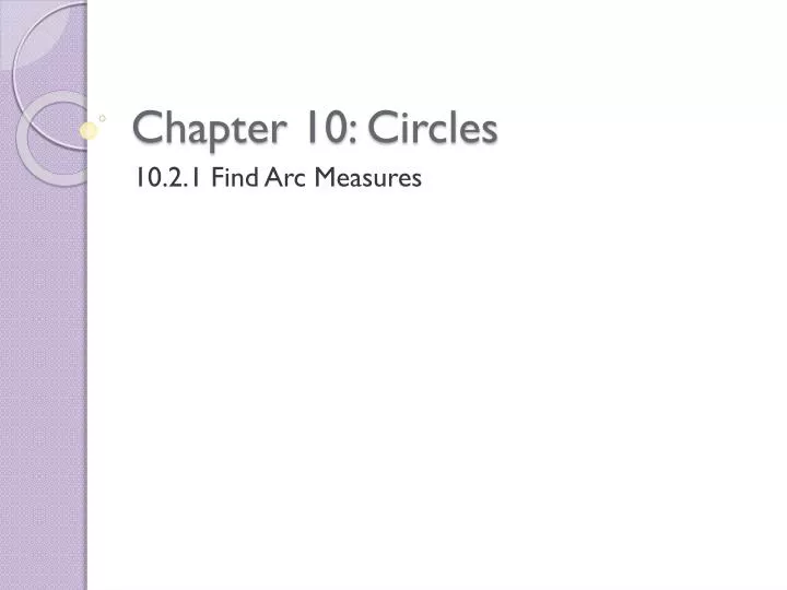 chapter 10 circles