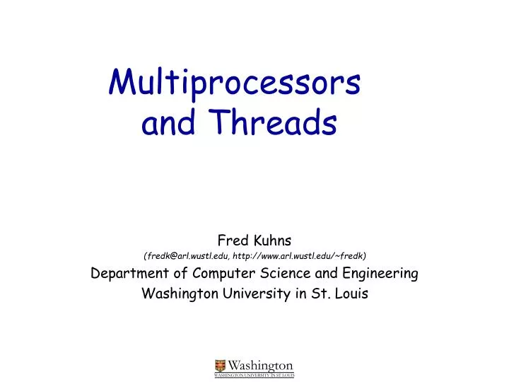 multiprocessors and threads