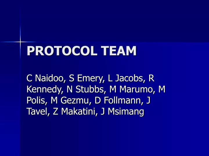 protocol team