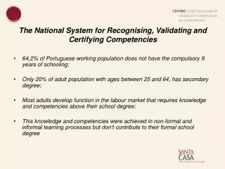 The National System for Recognising, Validating and Certifying Competencies