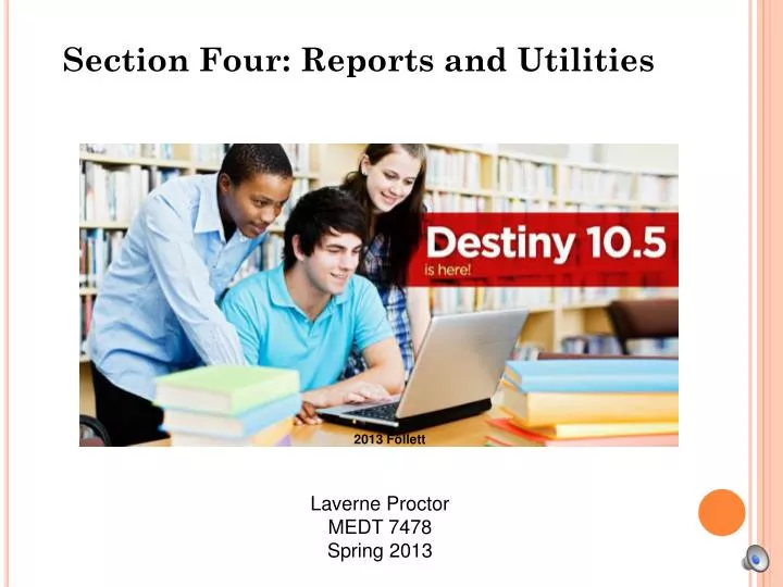 section four reports and utilities